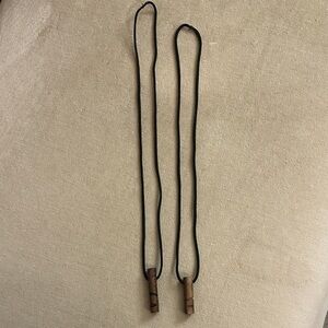 Black and Brown Wooden Pendant Necklaces